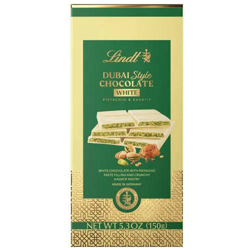 Lindt Dubai Style White Chocolate Bar 5.3 oz