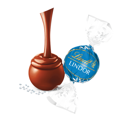 Sea Salt Milk Chocolate LINDOR Truffles 800-pc Case (353 oz)